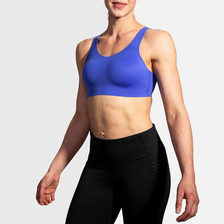 Brooks Dare Scoopback Run - Run Bra Mujer - Azules (OLDE-62097)